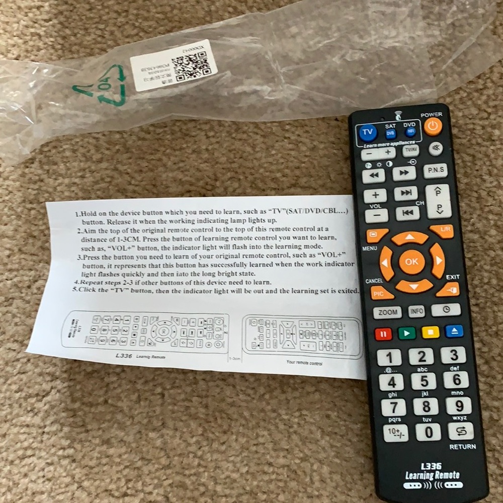 L336 learning remote